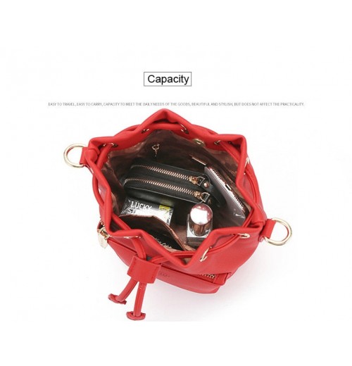 Leather Bucket Shoulder Bag Leather Bucket Shoulder Bag